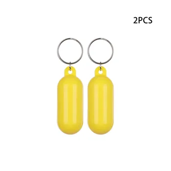 טבעת מפתח צף מחזיק מפתחות נוח צהוב Abs מחזיק מפתחות נחת על טיולי שייט קליל מפתח טבעת ניראות גבוהה